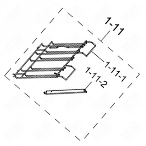 SET BINARIO TELESCOPICO LATO SINISTRO FORNI, FORNELLI ELETTRICI E A GAS - DG94-01404J