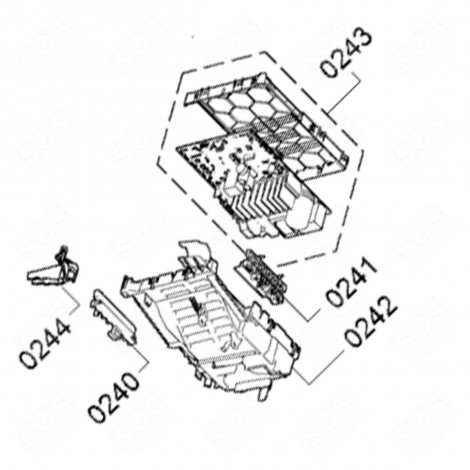 SCHEDA ELETTRONICA DI POTENZA RIFERIMENTO 0243 LAVATRICE - 11036606