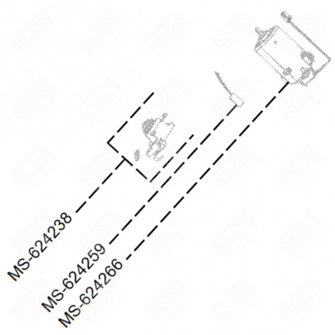 FUSIBILE MOTORE (RIFERIMENTO N°MS-624259) NESPRESSO VERTUO PLUS MACCHINA DA CAFFÃ, CAFFETTIERA - MS-624259