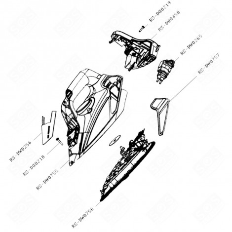 SUOLA COMPLETA (CODICE N°RS-DW0756) FERRO DA STIRO, FERRO A VAPORE - RS-DW0756