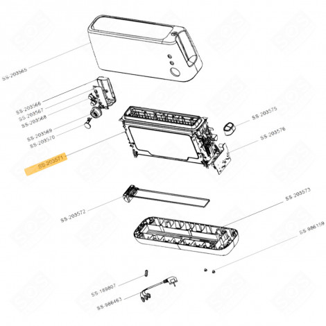 COMPARTIMENTO DI COTTURA (CODICE SS-203571) VARI PICCOLI ELETTRODOMESTICI - SS-203571, SS203571