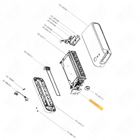 SCHEDA ELETTRONICA DI POTENZA (CODICE DI RIFERIMENTO N. SS-203576) VARI PICCOLI ELETTRODOMESTICI - SS-203576, SS203576