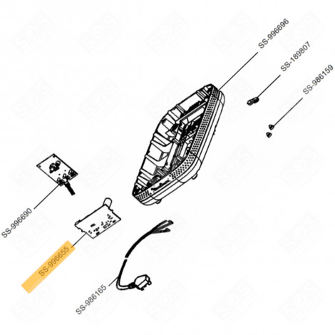 SCHEDA ELETTRONICA DI POTENZA VARI PICCOLI ELETTRODOMESTICI - SS-996655, SS996655