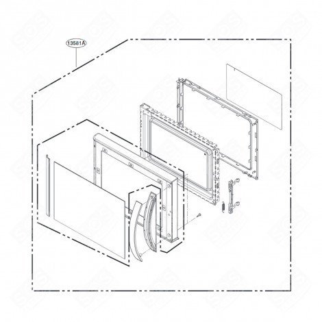 SPORTELLO COMPLETO FORNI A MICROONDE - ADC73906820