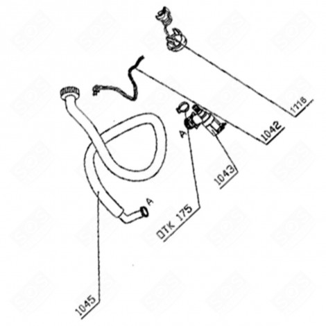 TUBO AQUASTOP (CODICE N°1045) LAVASTOVIGLIE - 10788