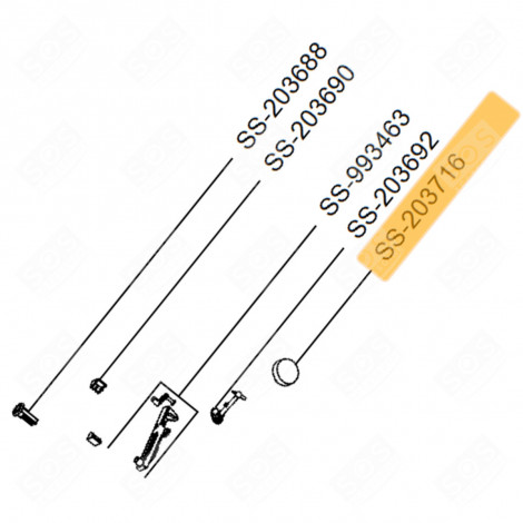 PULSANTE TERMOSTATO (CODICE SS-203716) FRIGGITRICE - SS-203716