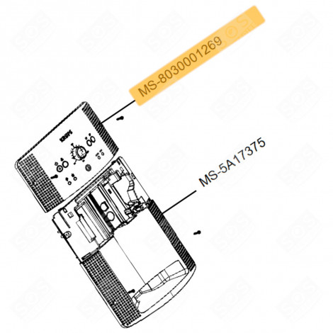 SCHEDA ELETTRONICA DI CONTROLLO (CODICE MS-8030001269) MACCHINA DA CAFFÃ, CAFFETTIERA - MS-8030001269, MS8030001269