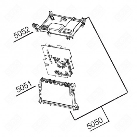 SCHEDA ELETTRONICA DI POTENZA (CODICE N°5050) LAVASTOVIGLIE - 1519802570