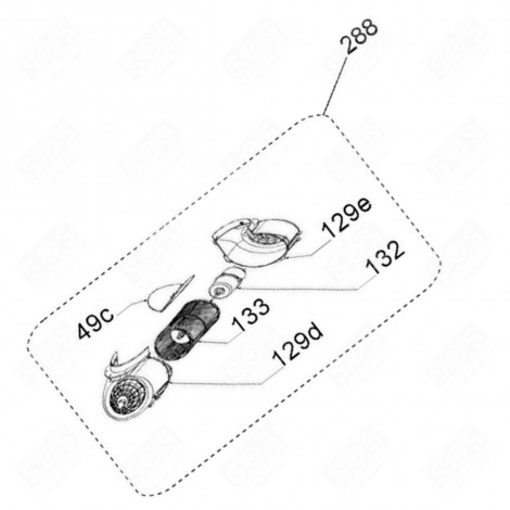 MOTORE COMPLETO CODICE N°288 CAPPA ASPIRANTE - 49036505, 49115258