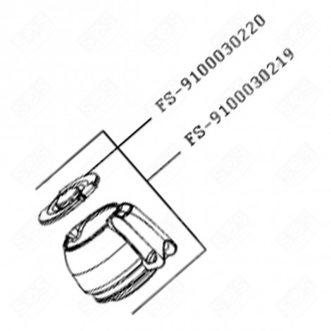 CARAFFA CON COPERCHIO (CODICE N°FS-9100030219) MACCHINA DA CAFFÃ, CAFFETTIERA - FS-9100030215, FS-9100030219