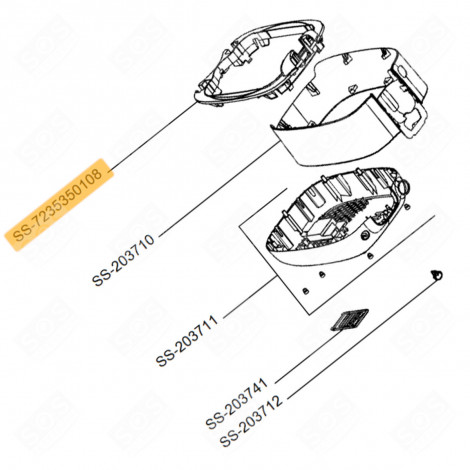 ANELLO (CODICE N. SS-7235350108) FRIGGITRICE - SS-7235350108, SS-7222076510