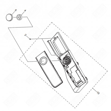 PANNELLO COMPLETO (CODICE N. 10) ASCIUGATRICE - DC97-20842E