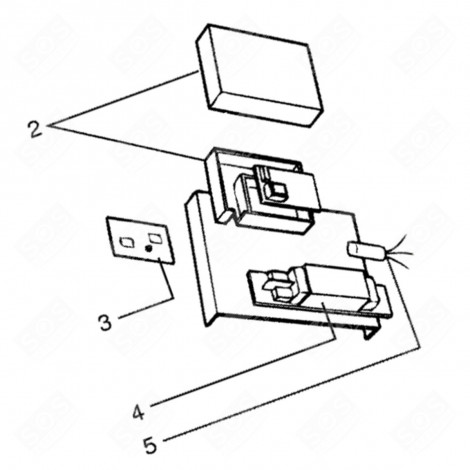 SCATOLA ELETTRONICA (RIFERIMENTO N°2) CAPPA ASPIRANTE - 482000061522, C00242752, C00134802