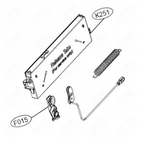 PIASTRA (CODICE N. K251) LAVASTOVIGLIE - EBR88900005