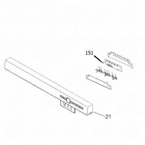 MODULO PROGRAMMATO (CODICE 151) LAVASTOVIGLIE - 49039779