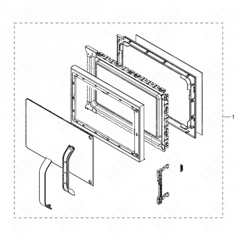 PORTA ORIGINALE FORNI A MICROONDE - DE94-03065H