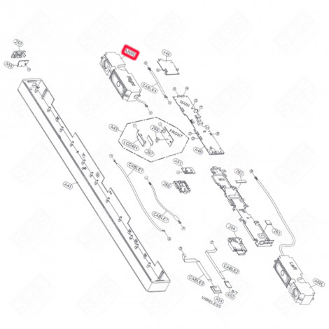 ALTOPARLANTE SINISTRO CODICE A80R DISPOSITIVI AUDIO, IMPIANTI STEREO, HI-FI - ABQ76481719