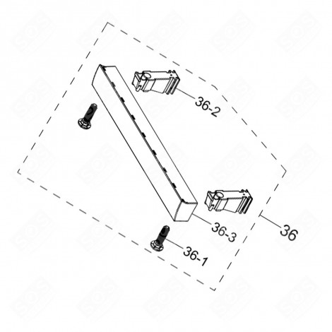 SET PIASTRA CON VITI LAVASTOVIGLIE - DD97-00311D