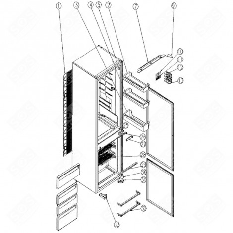 RIPIANO BOTTIGLIE (CODICE N°3) FRIGORIFERO, CONGELATORE - 1057760, 53041334