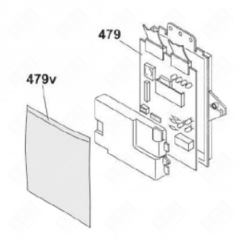 MODULO ELETTRONICO PROGRAMMATO (CODICE 479J) LAVATRICE - 49121950