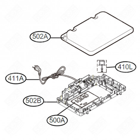 PIASTRA PRINCIPALE (CODICE 500A) FRIGORIFERO, CONGELATORE - EBR35580211