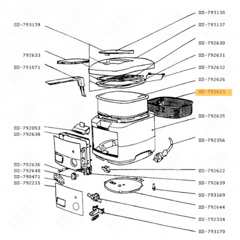 CESTINO (SENZA MANICO, RIFERIMENTO N°SS-792623) FRIGGITRICE - SS-792623