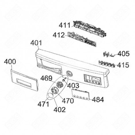 MANOPOLA PROGRAMMATORE (CODICE 402) LAVATRICE - 42112942