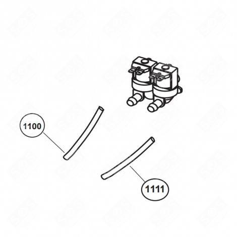 TUBO 175MM (CODICE 1100) LAVATRICE - 2907192500