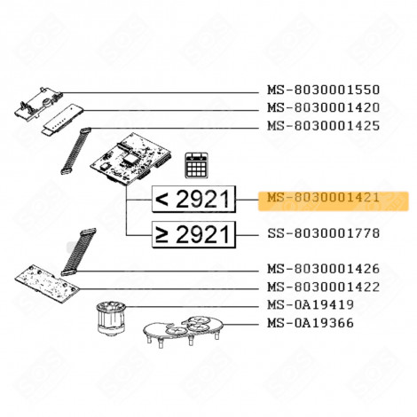 SCHEDA ELETTRONICA ROBOT DA CUCINA E CUOCITUTTO - MS-8030001421, SS-8030002072