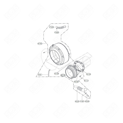 MEZZA VASCA ANTERIORE LAVATRICE - ACQ85637113, ACQ89018704