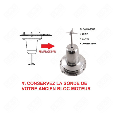 BLOCCO MOTORE ROBOT DA CUCINA E CUOCITUTTO - MS-650383, MS-650384