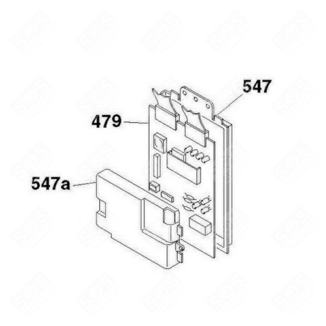 SCHEDA ELETTRONICA, MODULO DI POTENZA (RIFERIMENTO 479) LAVATRICE - 49028241