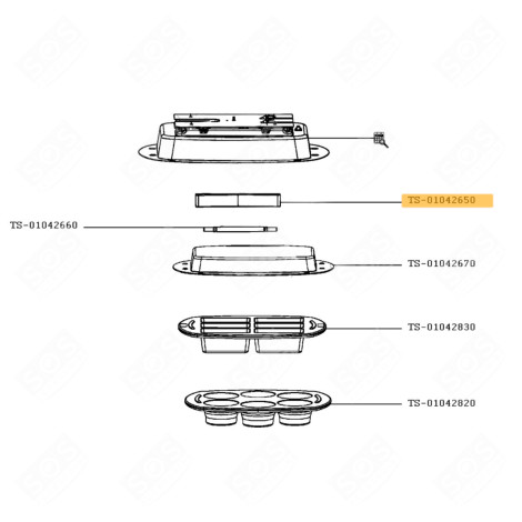 GUARNIZIONE ROBOT DA CUCINA E CUOCITUTTO - TS-01042651, TS-01042650