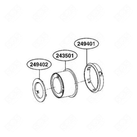 PULSANTE (CODICE 301 0) FORNI A MICROONDE - MEY62654301