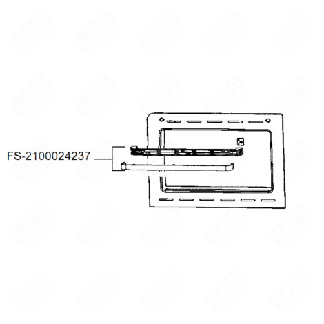 MANIGLIA DELLO SPORTELLO FORNI, FORNELLI ELETTRICI E A GAS - FS-2100024237, FS2100024237