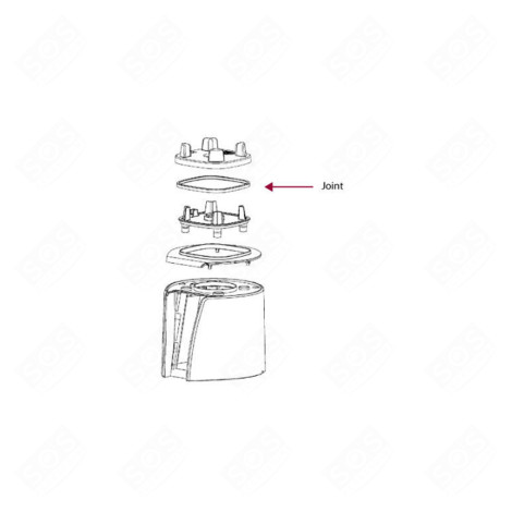 GUARNIZIONE ROBOT DA CUCINA E CUOCITUTTO - MS-650642, MS650642