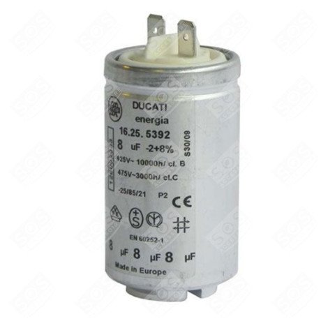 CONDENSATORE 8 MF, 450 V ASCIUGATRICE - 250020326,1256539006