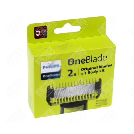 SET DI 2 TESTINE DI RASATURA QP620/50 ONEBLADE RASOI, TAGLIACAPELLI - 884762050070