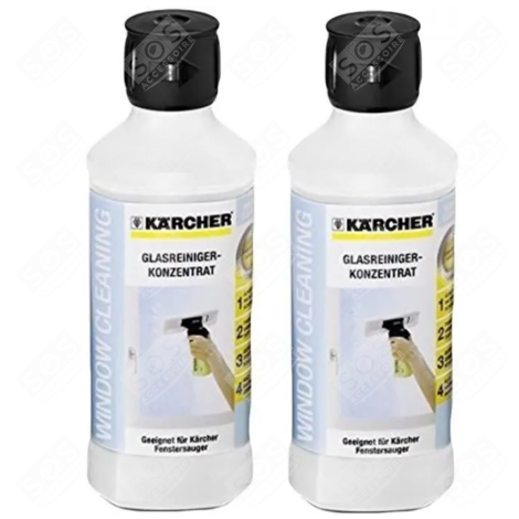 SET ORIGINALE DA 2 DETERGENTI PER VETRI DA 500 ML RM500 PULITORE A VAPORE - 62957720, 6.295-795.0