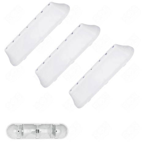 SET DI 3 PALE DI TAMBURO ORIGINALI LAVATRICE - 481202308115, 49017349