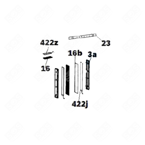 CARTE ÉLECTRONIQUE, MODULE LED FRIGORIFERO, CONGELATORE - 49125001