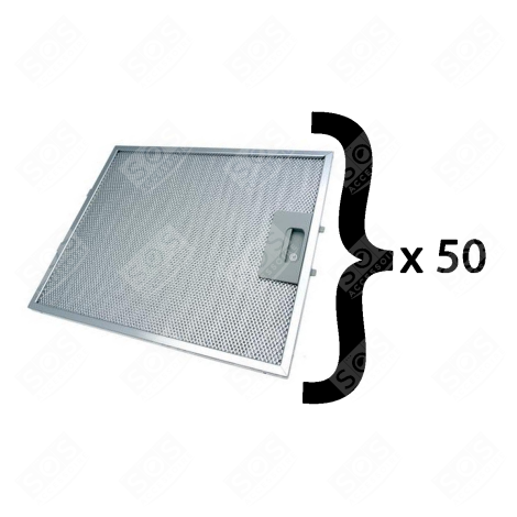 LOT DE 50 FILTRES MÉTAL (ANTI GRAISSES) 267X305MM D'ORIGINE CAPPA ASPIRANTE - C00242705, C00280008