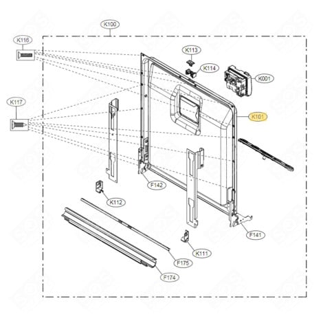 DOUBLURE DE PORTE LAVASTOVIGLIE - ADE73929612