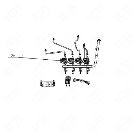 ROBINET AUXILIAIRE PIANO COTTURA - 51259