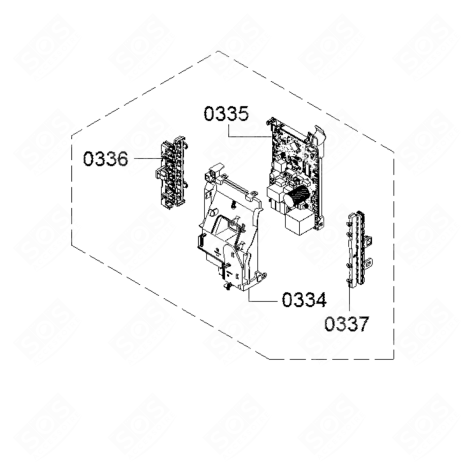 CARTE ÉLECTRONIQUE, MODULE DE PUISSANCE LAVATRICE - 11043669