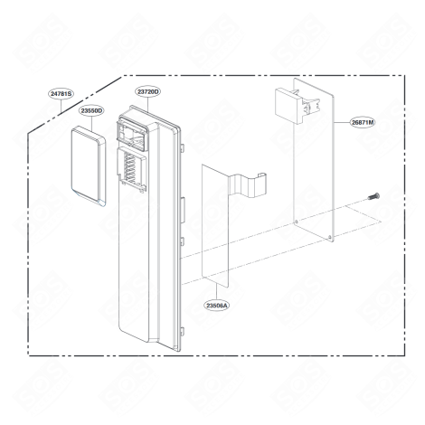 CARTE ÉLECTRONIQUE, MODULE PRINCIPAL FORNI A MICROONDE - EBR80969684