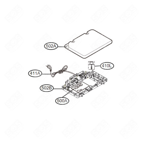 CARTE ÉLECTRONIQUE, MODULE PRINCIPAL FRIGORIFERO, CONGELATORE - EBR35580234