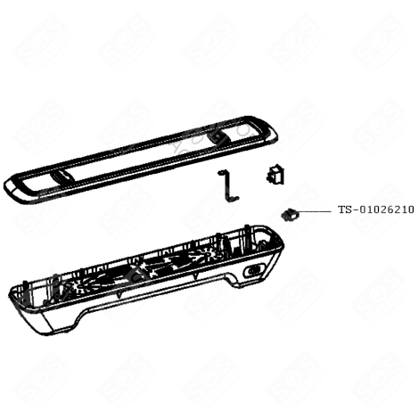 INTERRUPTEUR (REPÈRE TS-01026210) GRILL, WOK E MACCHINA PER RACLETTE - TS-01026210, TS01026210