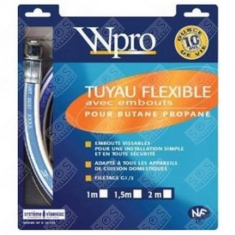 TUBO DEL GAS BUTANO PROPANO LUNGH. 1M DURATA 10 ANNI ORIGINALE FORNI, FORNELLI ELETTRICI E A GAS - 481981729051