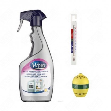 KIT DETERGENTE + TERMOMETRO + ASSORBITORE ODORI FRIGORIFERO, CONGELATORE - 484000008419